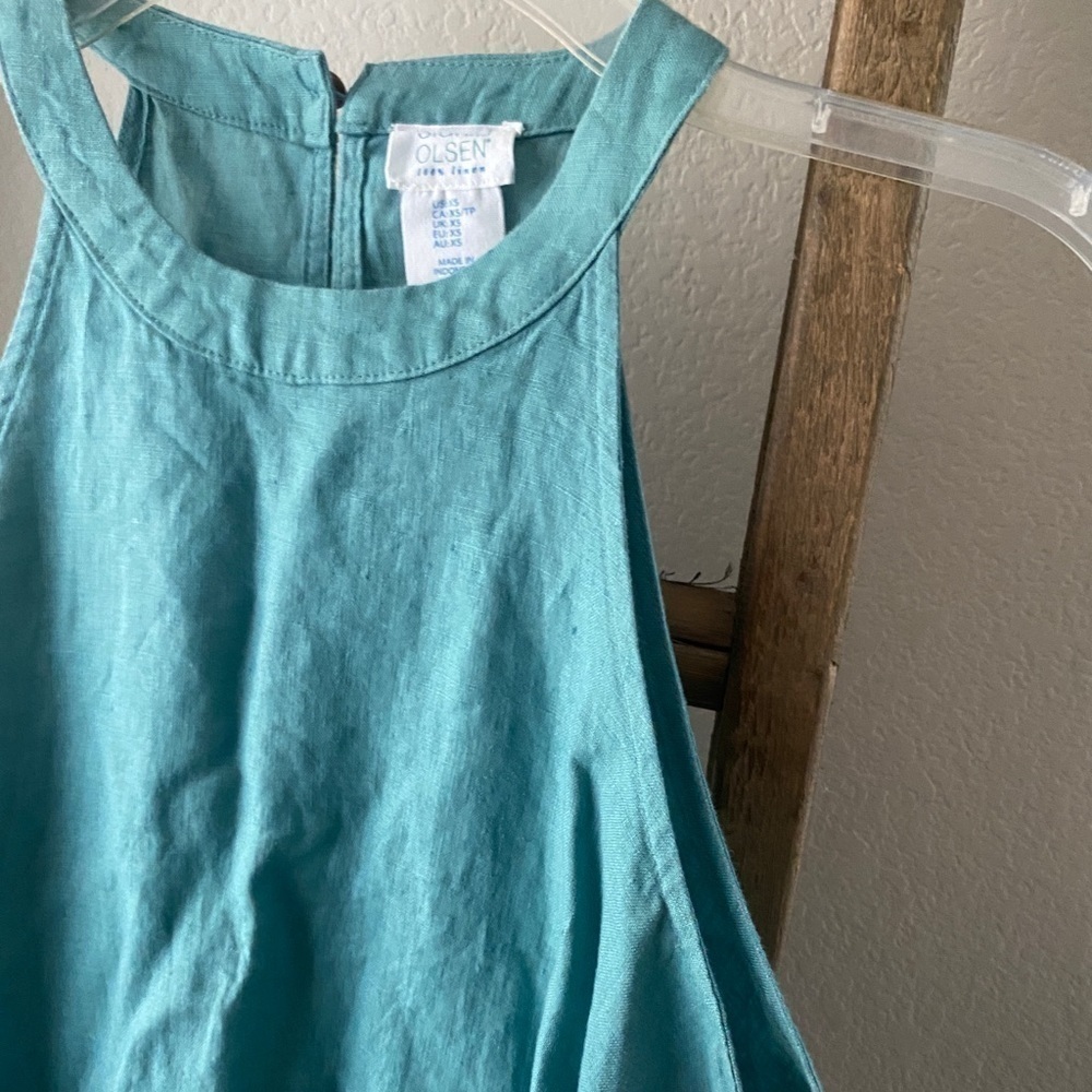 NWT - Sigrid Olsen 100% linen dress with high neck XS - Picture 3 of 5